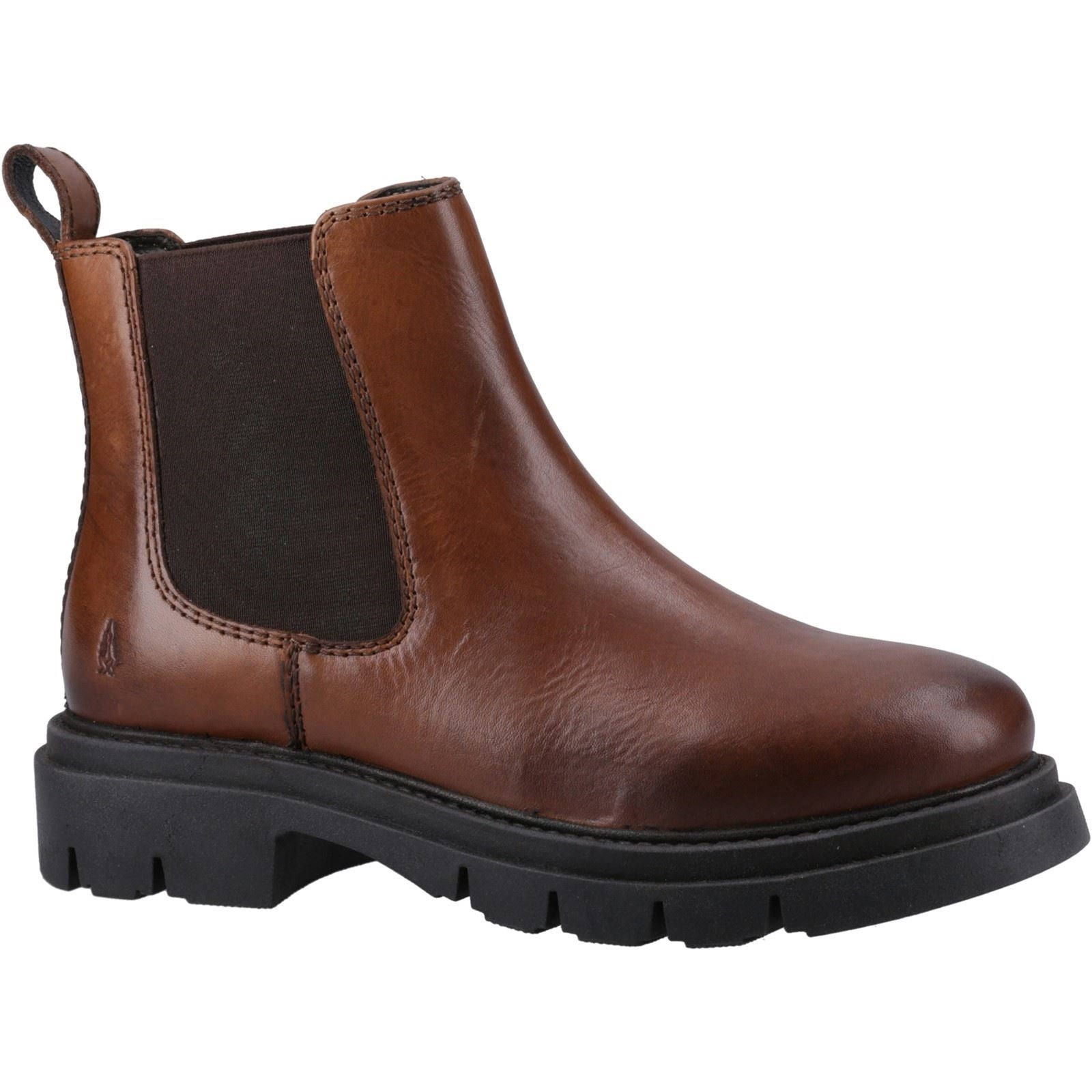 Hush Puppies Raya Chelsea Damenstiefel Aus Braunem Leder