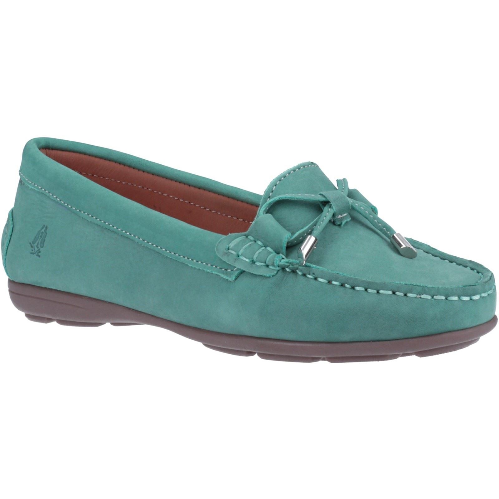 Hush Puppies Maggie Leder Damenhimmelblaue Loafer
