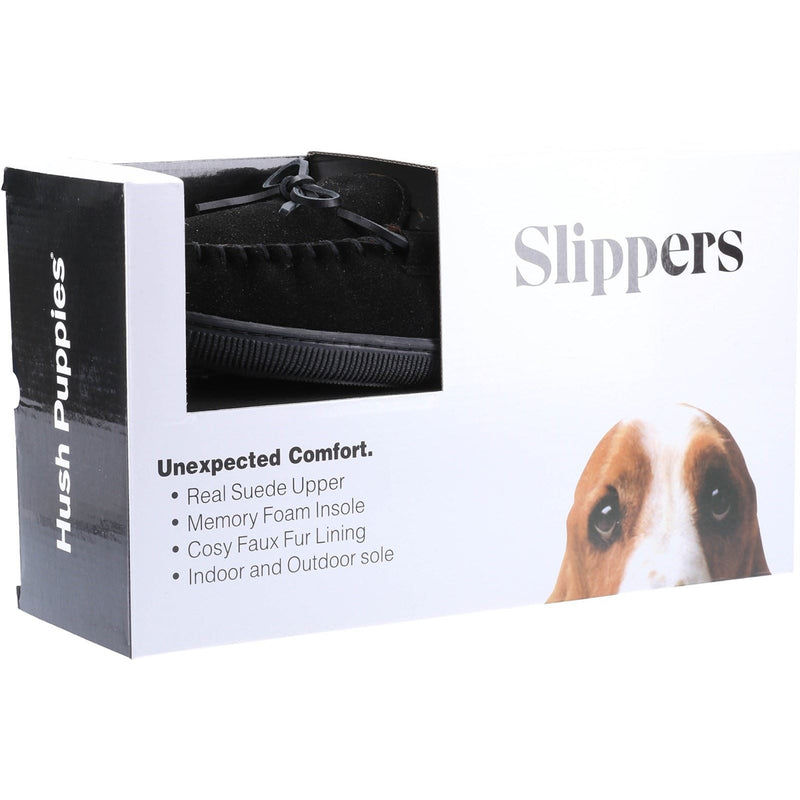 Hush Puppies Ace Wildleder-Hausschuhe Für Herren In Schwarz