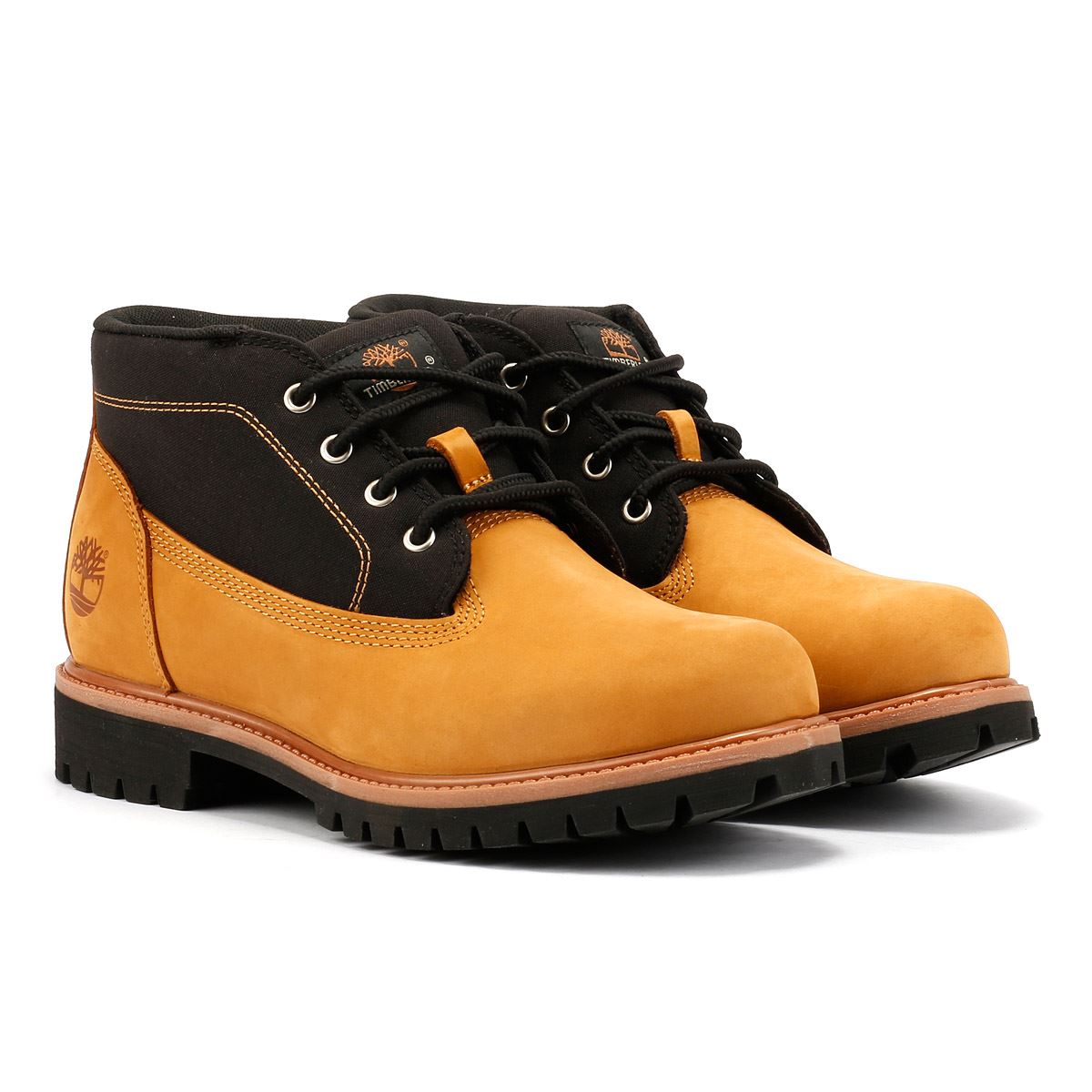 Timberland Mid Lace Chukka Workwear II Herren Stiefel Aus Gelbem Leder