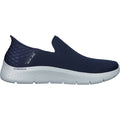 Skechers Go Walk Flex No Hands Synthetik Herren Sneaker In Marineblau