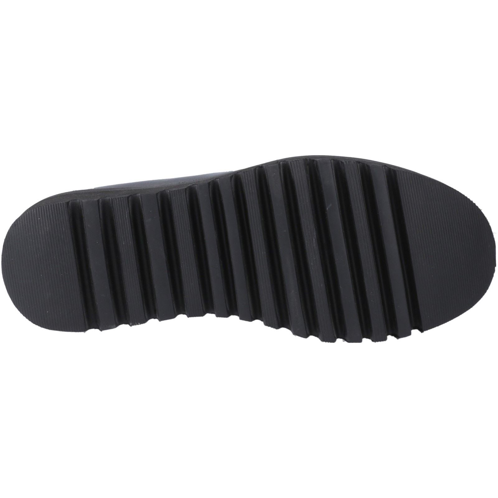 Hush Puppies Francis Loafer Patent Mädchenschwarze Slipper Aus Leder