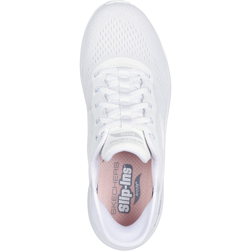 Skechers Arch Fit 2.0 Easy Chic Textiler Damen Sneaker In Weiß