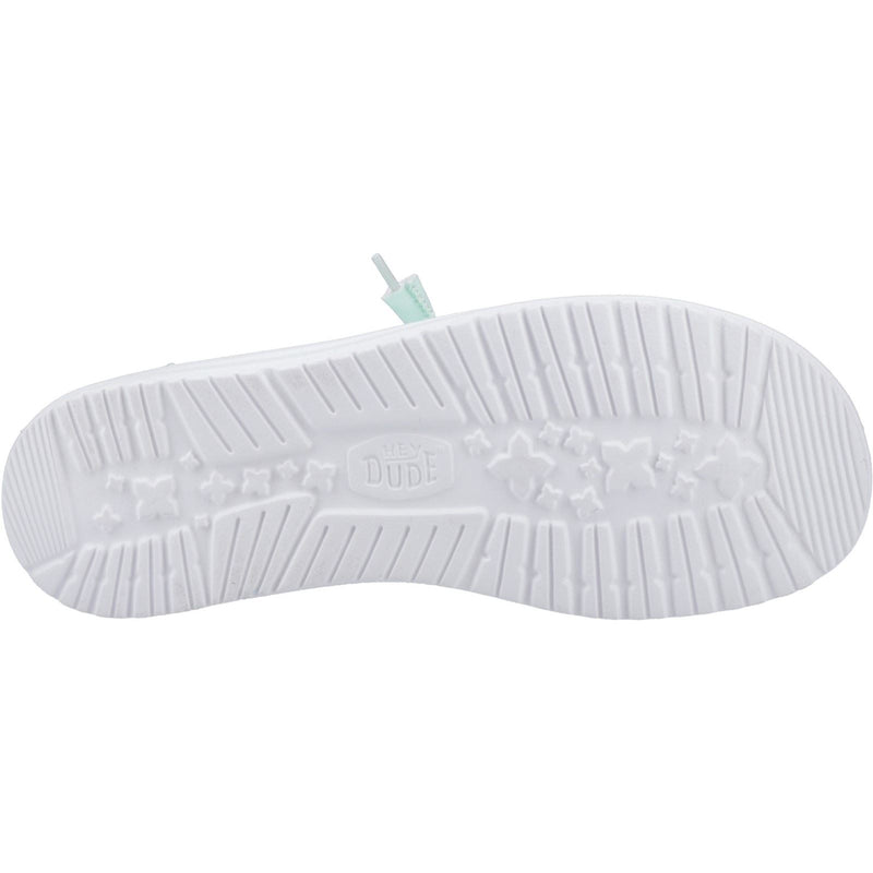 HEYDUDE Wendy Canvas 100% Baumwolle Damen Bay Blue Mokassin Schuhe