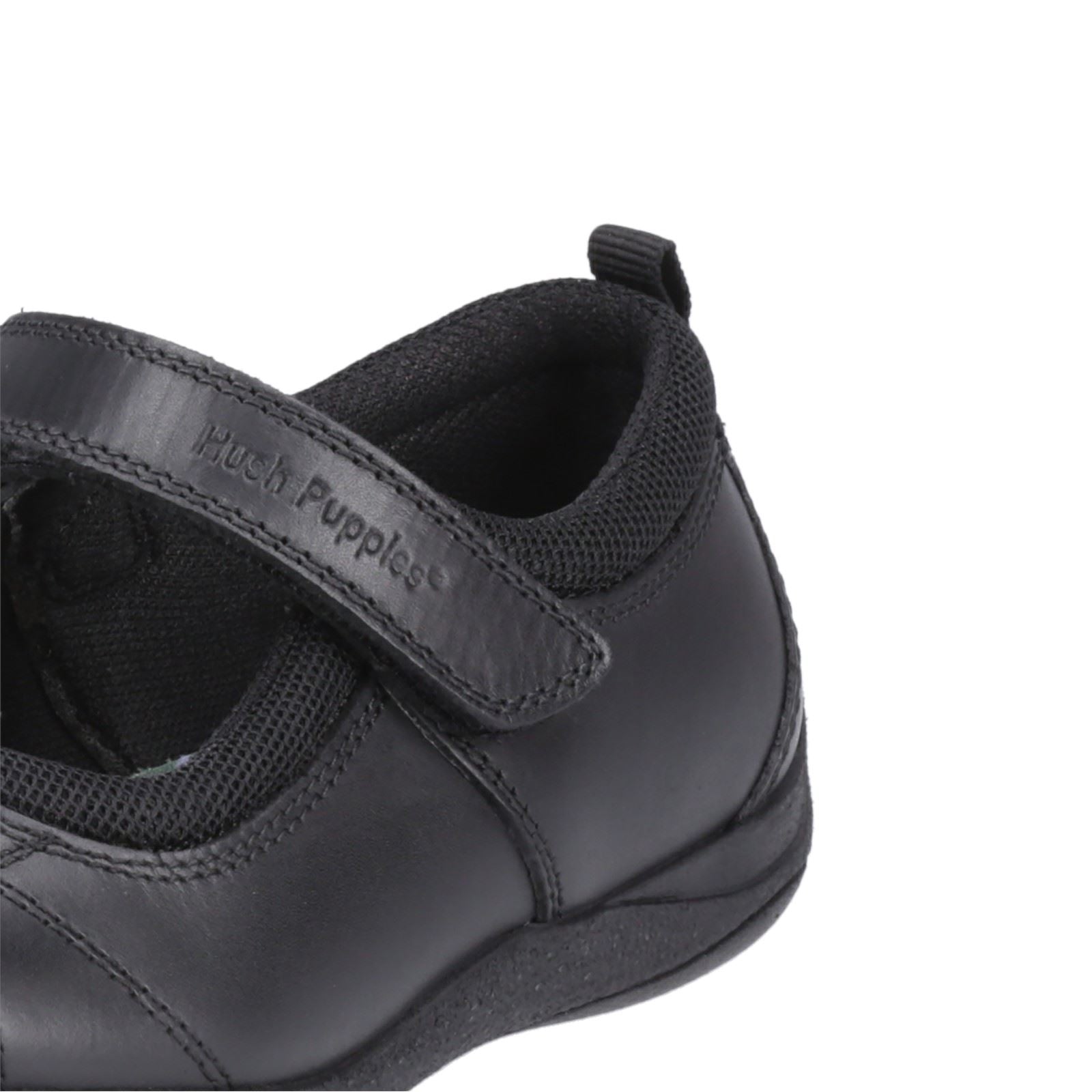 Hush Puppies Clara Junior Mädchenschuhe Aus Schwarzem Leder