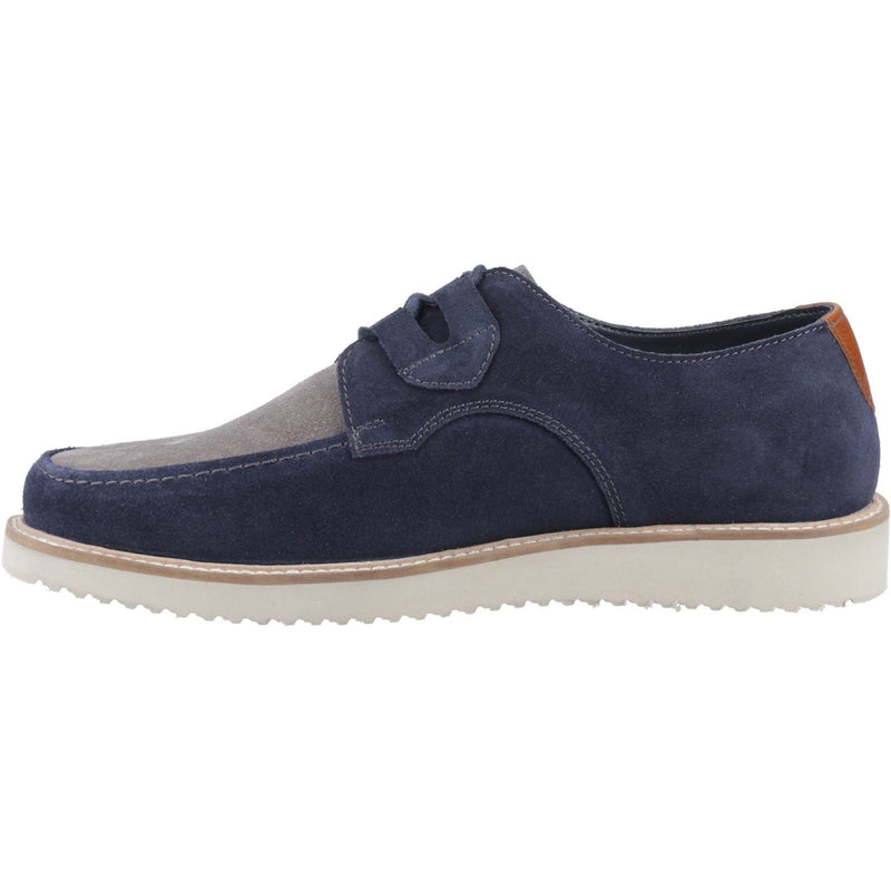 Hush Puppies Orion Herren Wildleder Schnürschuhe In Marineblau/Grau