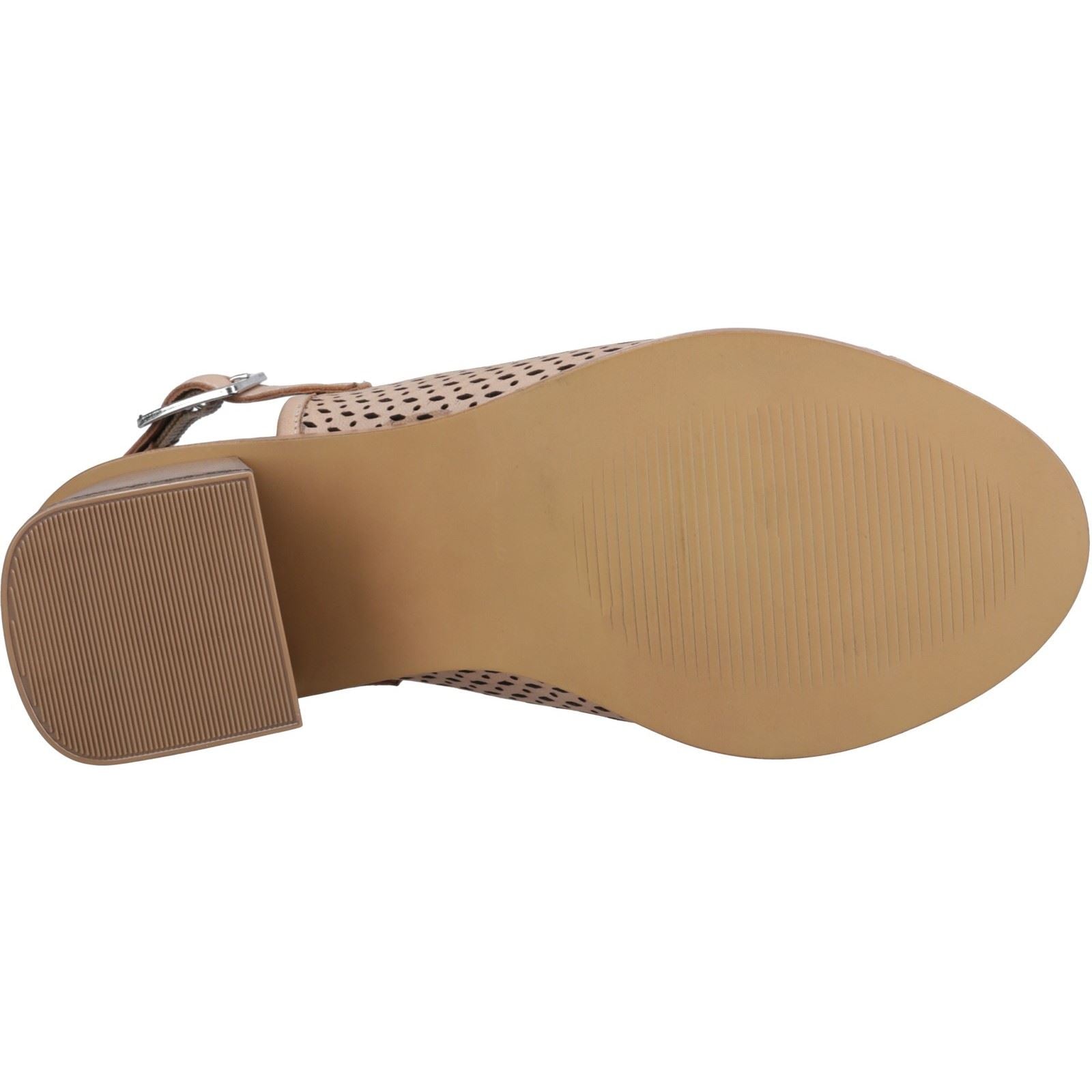 Hush Puppies Louise Heeled Damen Sandalen Aus Leder In Taupe