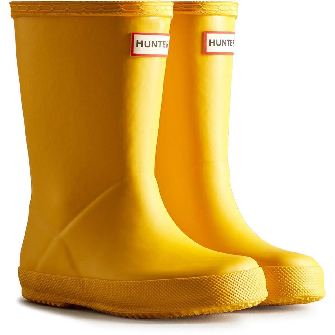 Hunter Kids First Gummi Unisex Kinder Gelbe Gummistiefel