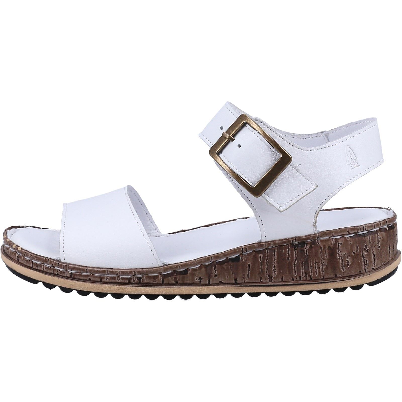 Hush Puppies Ellie Damen Sandalen Aus Weißem Leder