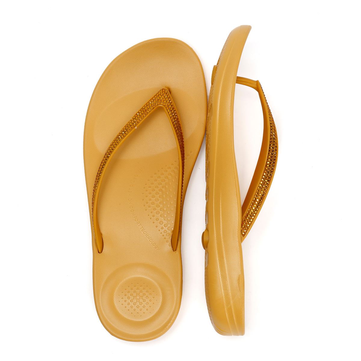 FitFlop Iqushion Sparkle Damen Braune Flip-Flops