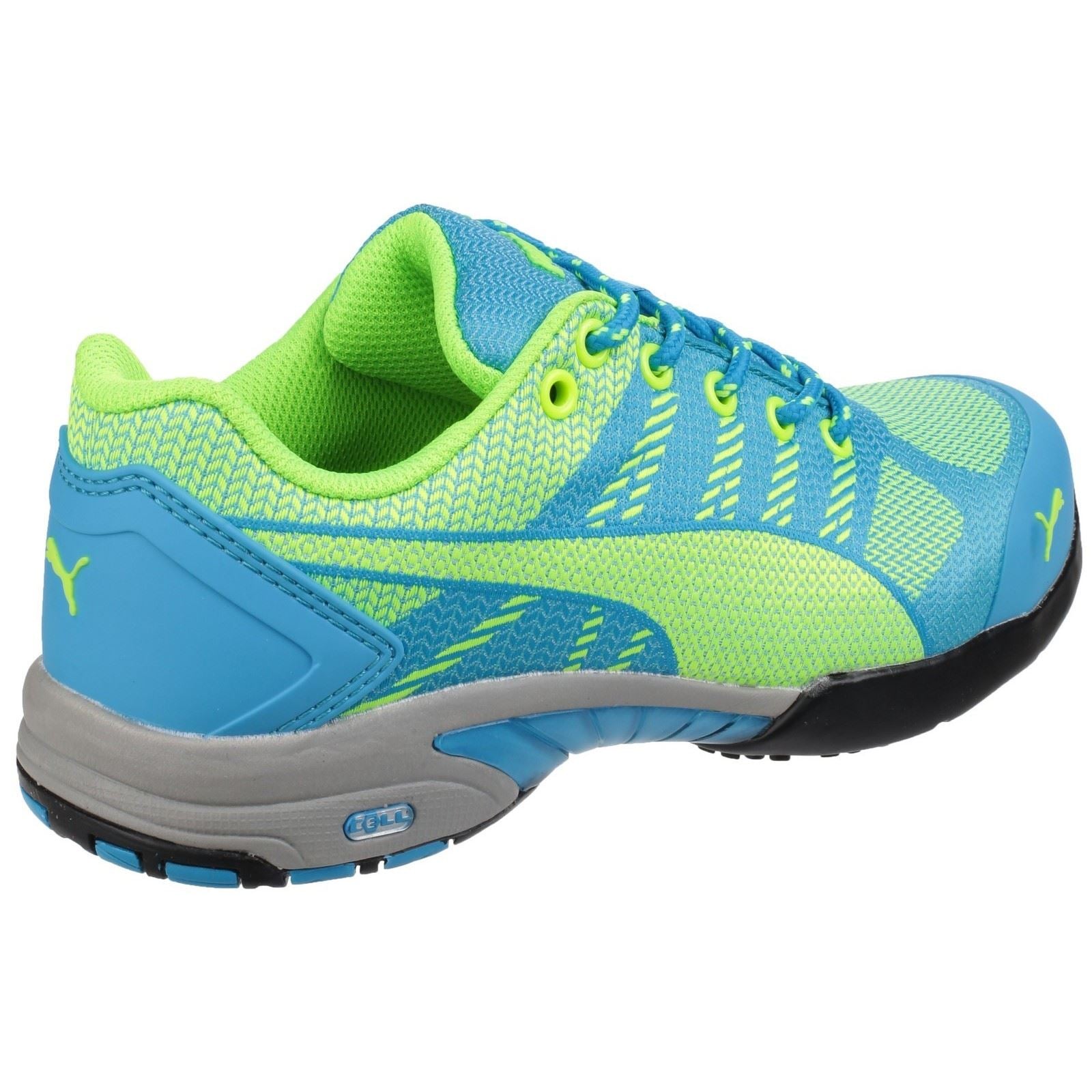 Puma Safety Celerity Knit Textile Damen Blaue Sicherheits-Sneaker