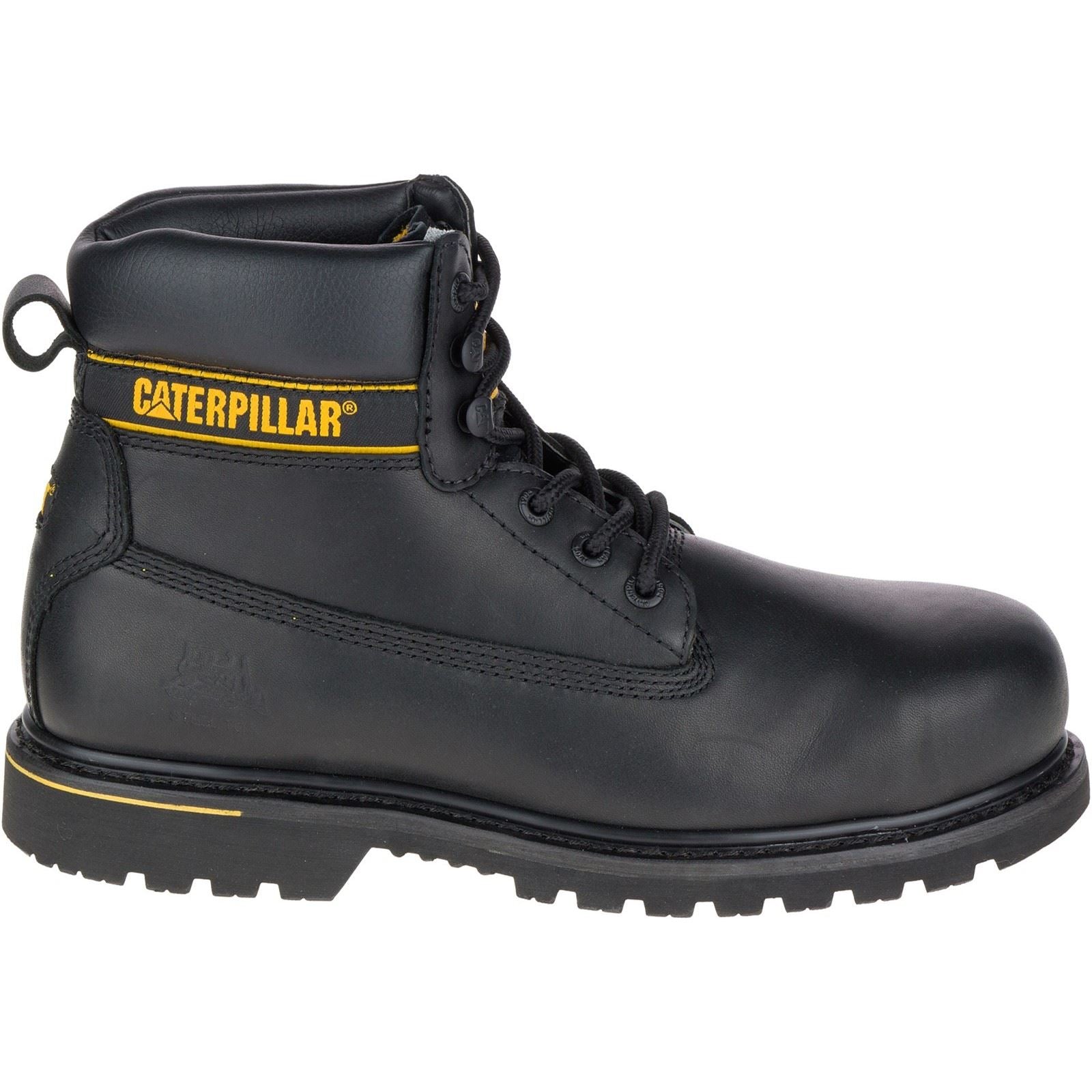 Caterpillar CatHolton S3 Leder Schwarz Sicherheitsschuhe