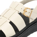 FitFlop GEN-FF Fisherman Damen Sandalen Aus Beige Leder