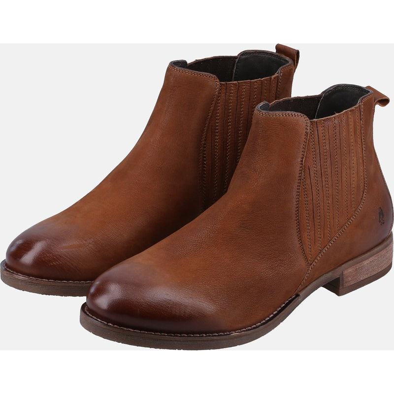 Hush Puppies Edith Leder Damen Stiefeletten In Beige