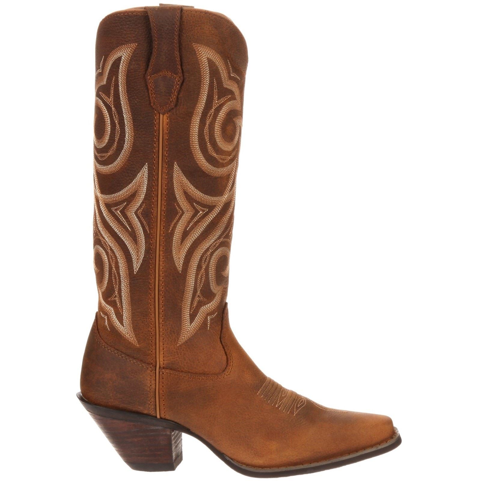 Durango Crush Damenstiefel Aus Cognacfarbenem Leder Im Used Look