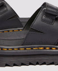 Dr. Martens Raine Athena Damen Schwarze Farbe Lederschlappen