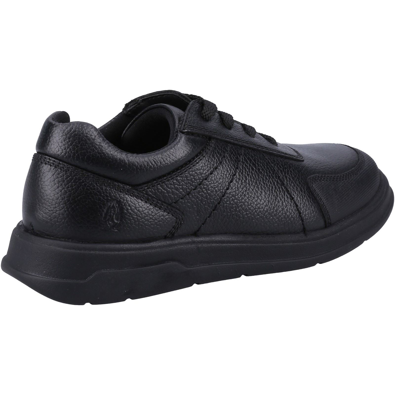 Hush Puppies Robert JNR Die Schwarzen Schnürschuhe Für Jungen Aus Leder