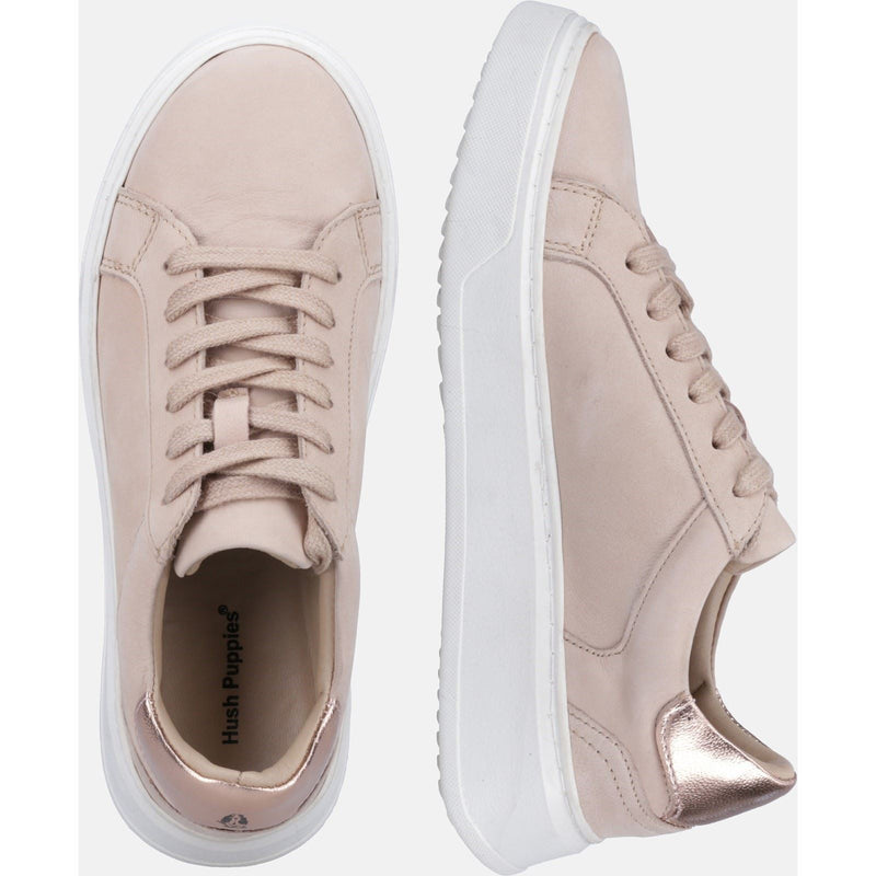 Hush Puppies Camille Leder-Damensneaker In Rosé