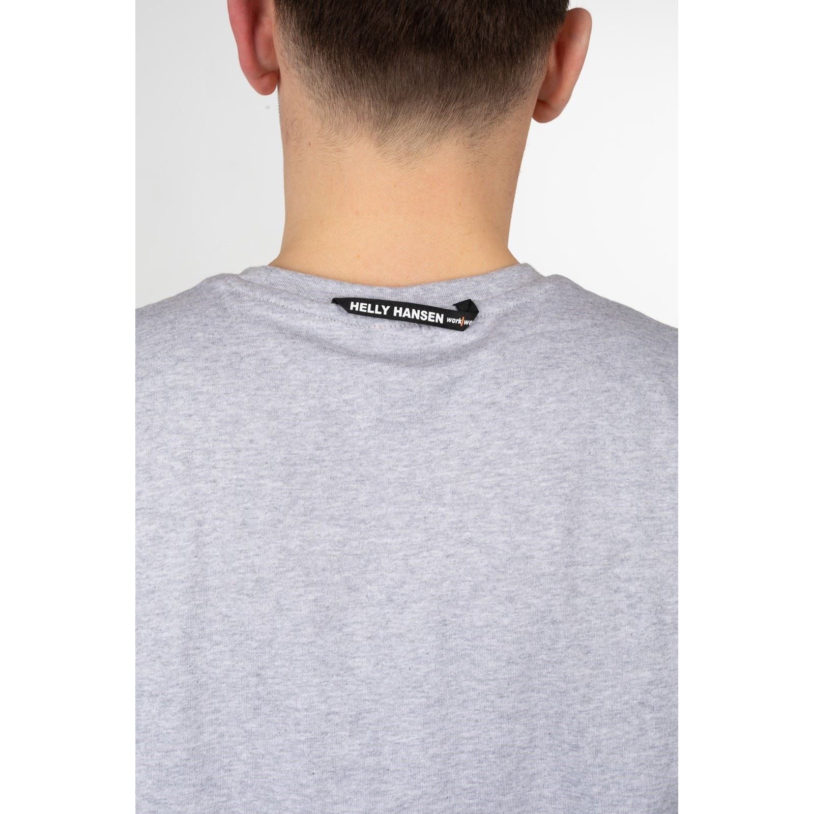 Helly Hansen Workwear Oxford Baumwoll Kurzarm T-Shirts Für Herren In Grau