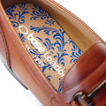 Base London Russo Herren Mokassins Aus Gebranntem Tan-Leder