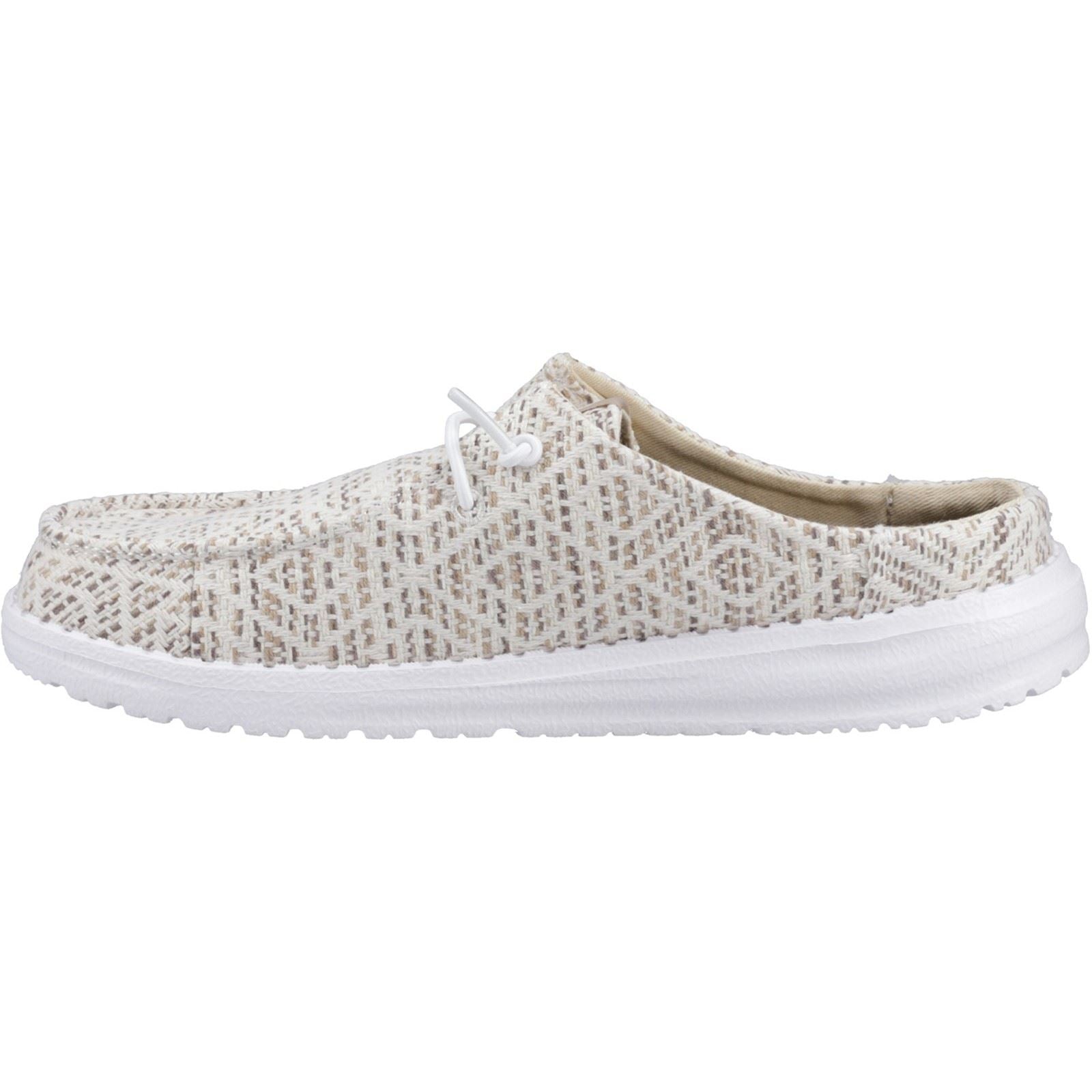 HEYDUDE Wendy Slip Surf Baja Polyester Mischung Damen Tan/Multi Pantoletten