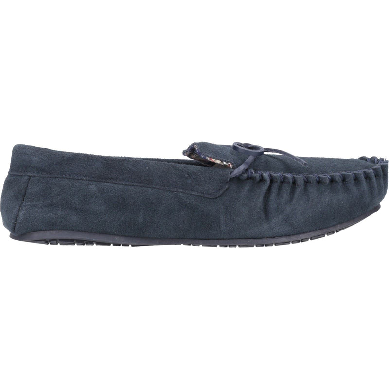 Hush Puppies Clyde Wildleder Herren Hausschuhe In Marineblau