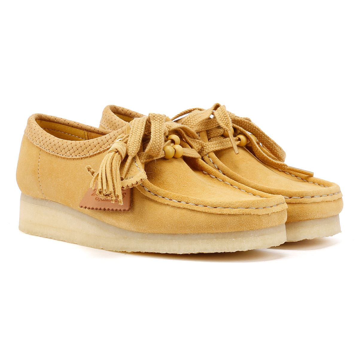 Clarks Originals Wallabee Wildleder Damenschuhe In Braun