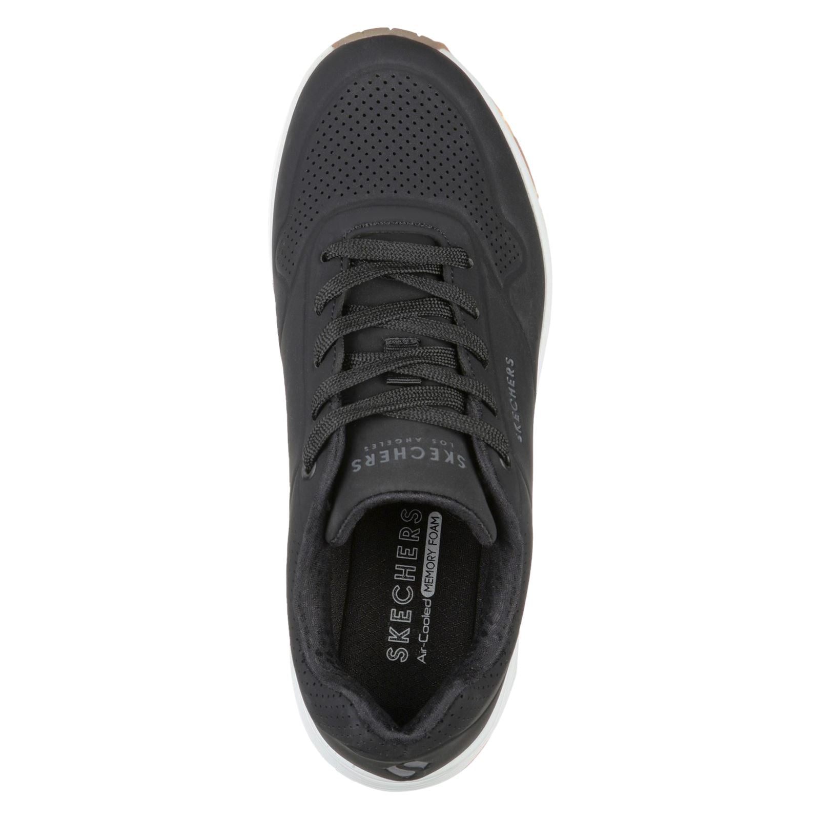 Skechers Uno Stand On Air Synthetik Damen Sneaker In Schwarz
