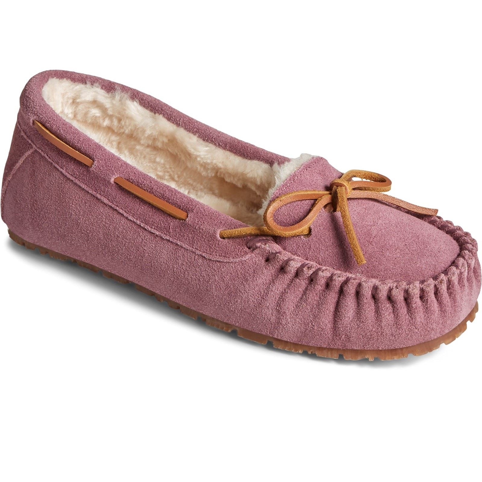 Sperry Reina Wildleder Damen Hausschuhe In Malve