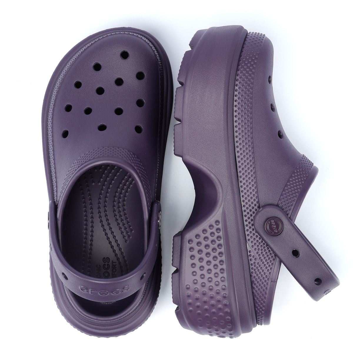 Crocs Stomp Damen Dunkle Iris Clogs