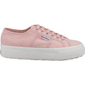 Superga 2740 Platform Baumwoll-Damensneaker In Rosa/Pfirsich