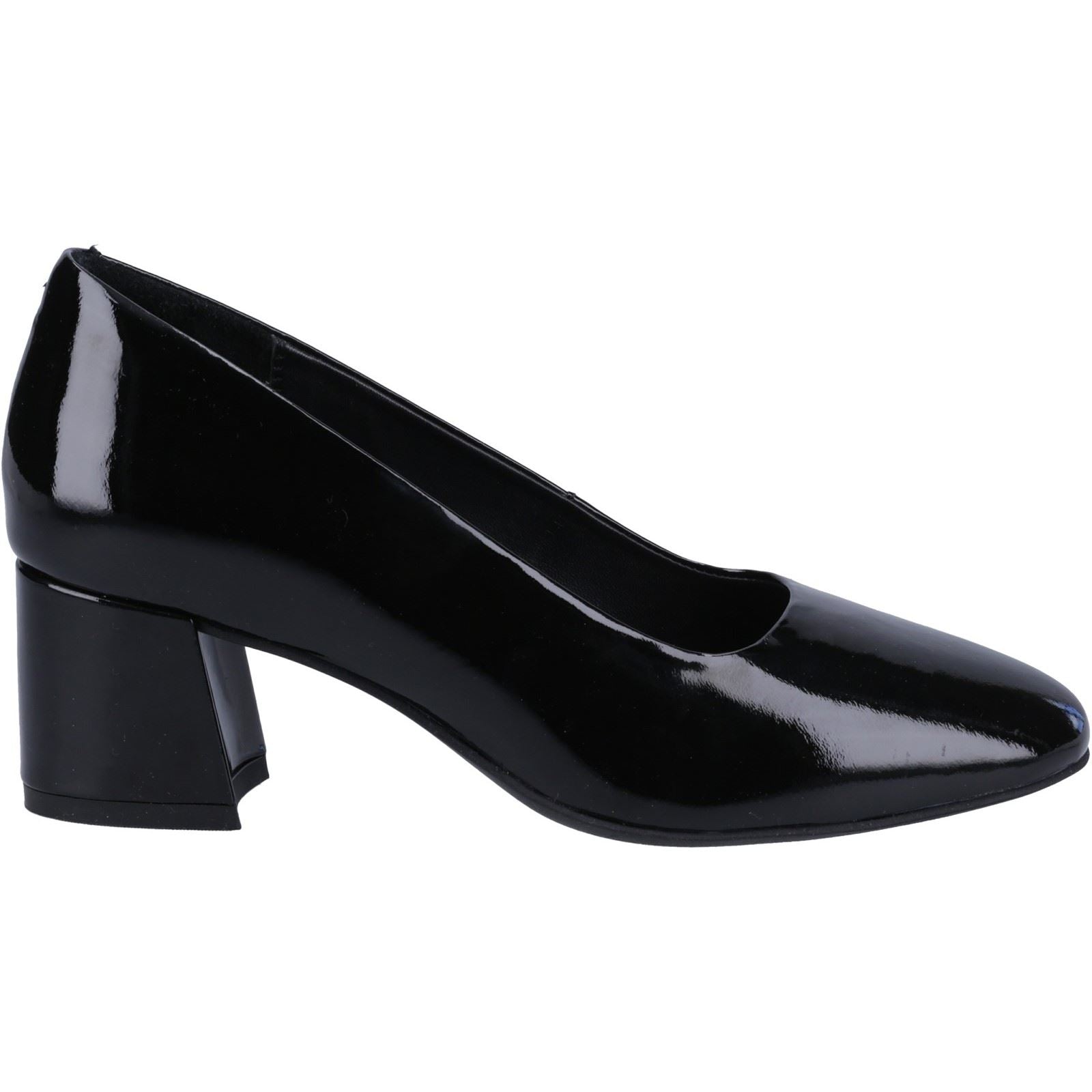 Hush Puppies Alicia Leder Damen Schwarze Absätze