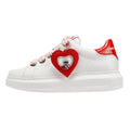 Karl Lagerfeld Kapri Valentine Pendant Damen Sneaker Aus Weißem Leder