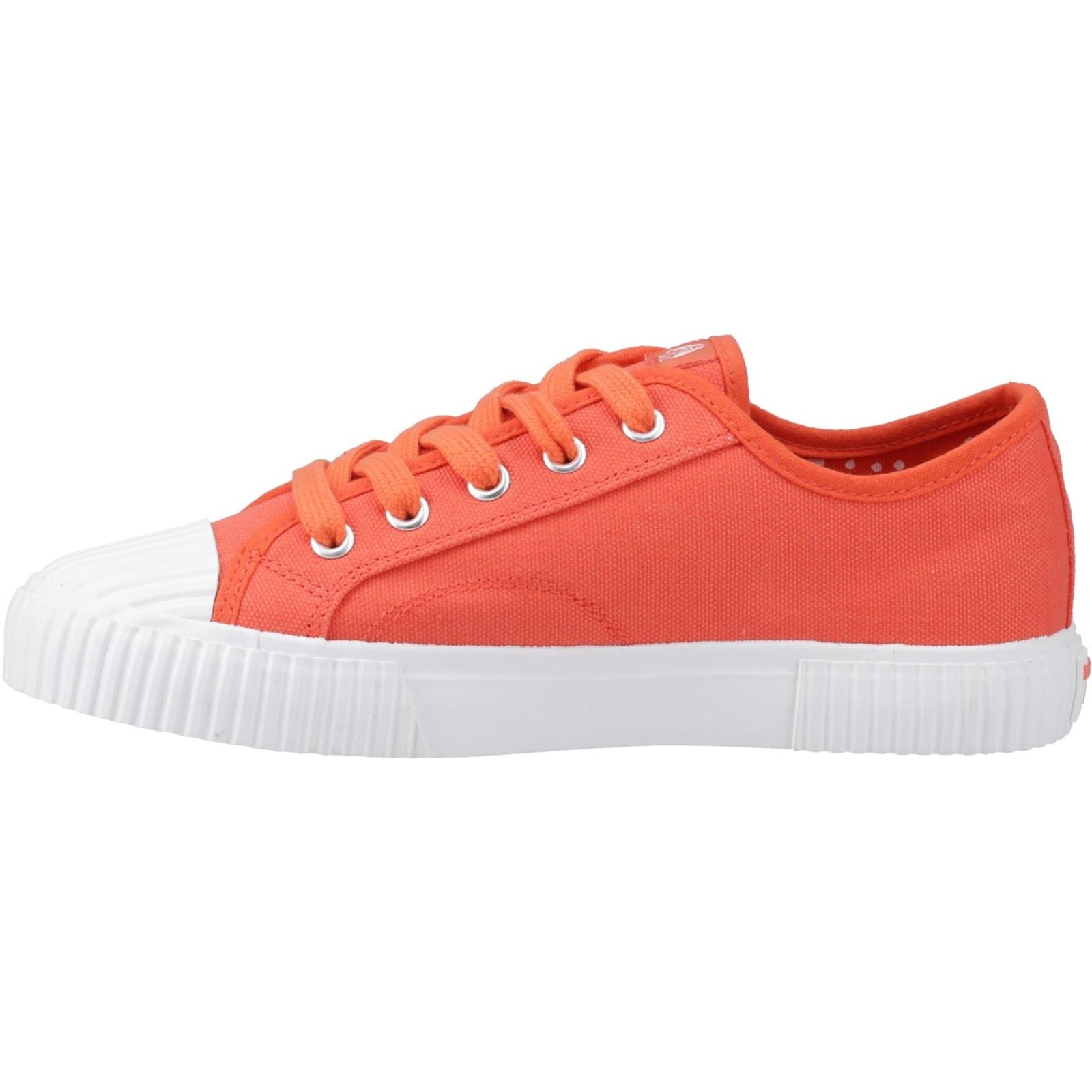Hush Puppies Freya Canvas Damen Sneaker In Orange Aus Stoff