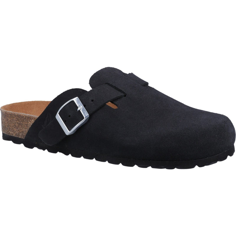 Hush Puppies Bailey Damen Pantoletten Aus Schwarzem Wildleder