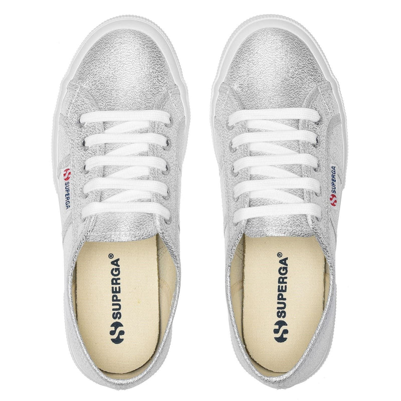 Superga 2750 Lamew Synthetik Damen Sneaker In Grau-Silber
