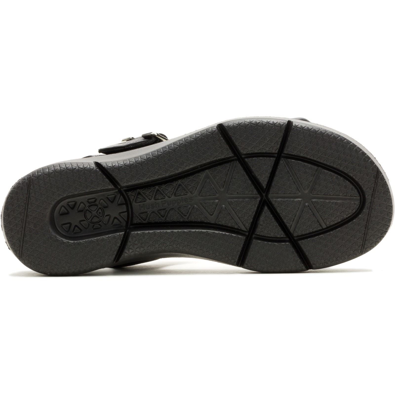 Hush Puppies Uplift Damen Sandalen Aus Schwarzem Leder