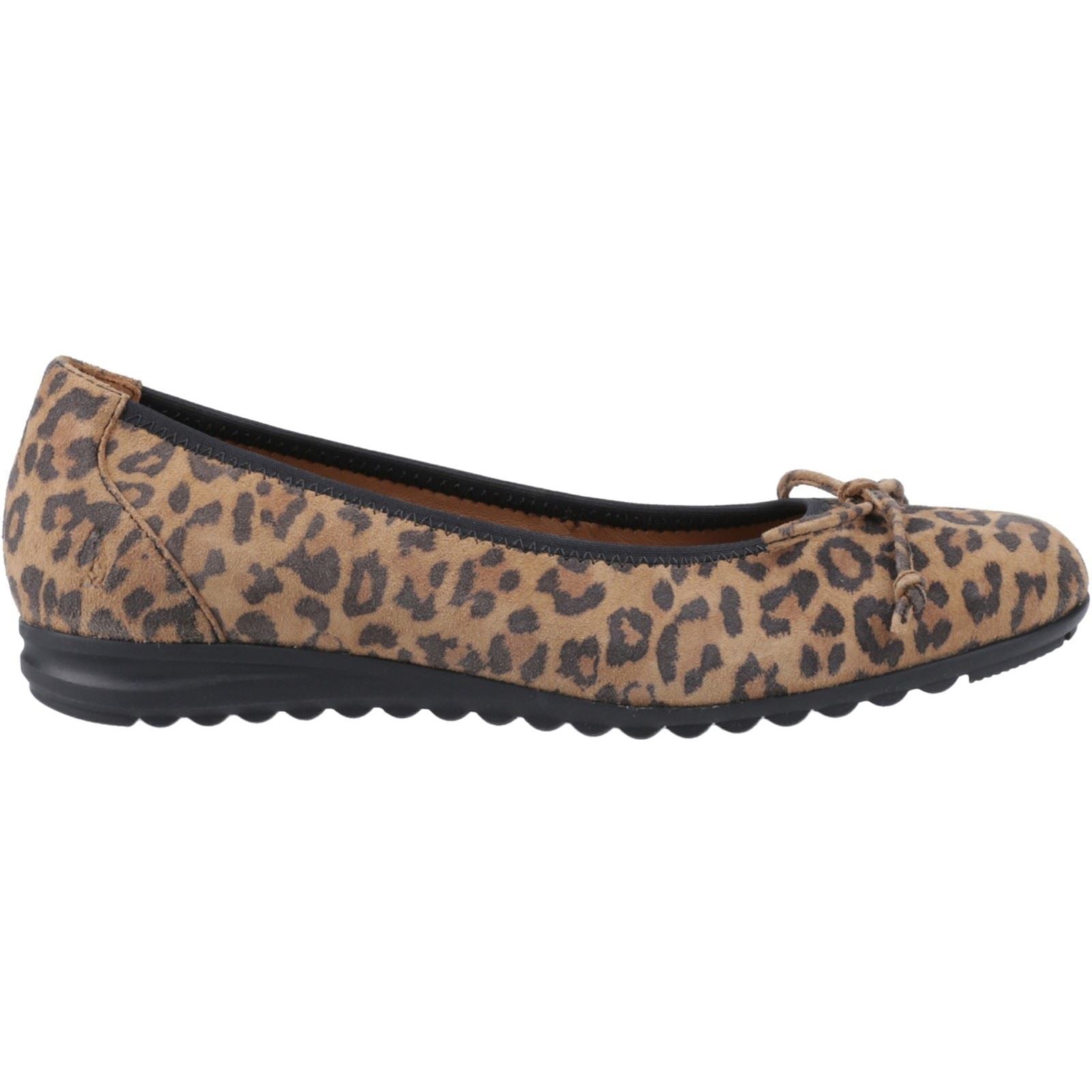 Hush Puppies Lucille Damen Loafers aus Leder mit Leopardenmuster