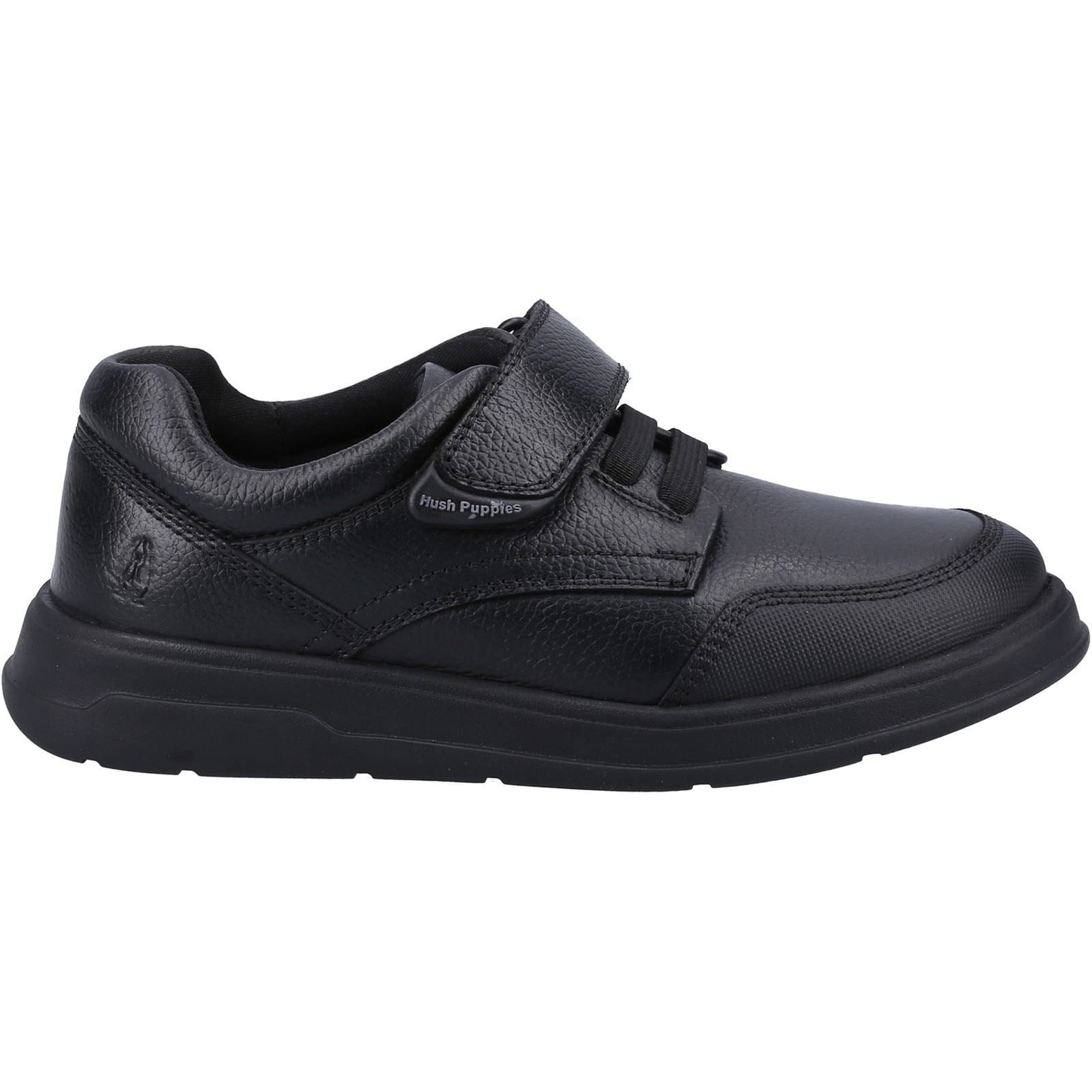 Hush Puppies Rowan SNR Die Schwarzen Schnürschuhe Für Jungen Aus Leder