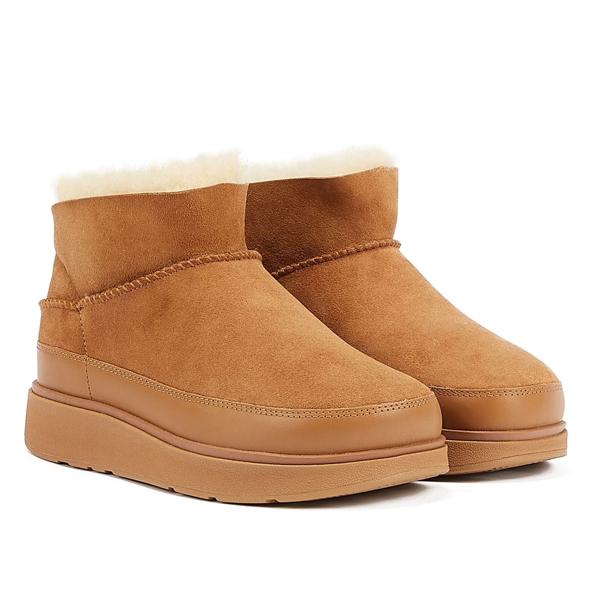 FitFlop Ultra Mini Damen Stiefeletten In Beige