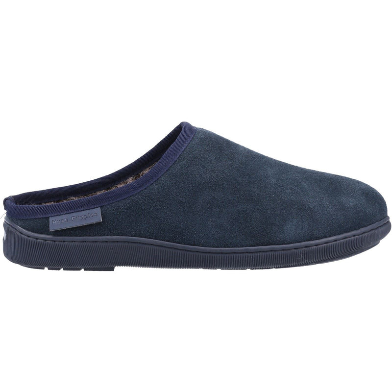 Hush Puppies Ashton Wildleder-Herren-Hausschuhe In Marineblau