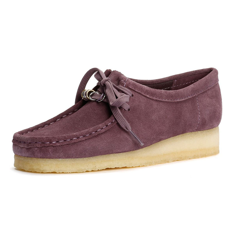 Clarks Originals Wallabee Suede Damen Lila Schuhe