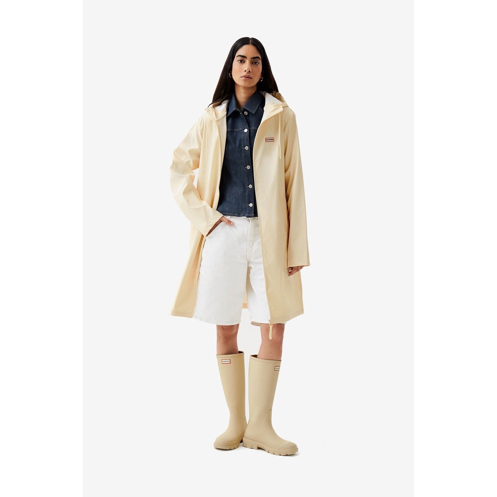 Hunter Andrea Unisex Erwachsene Grauer Regenmantel