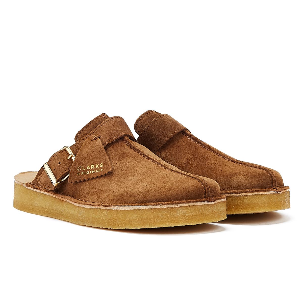 Clarks Trek Mule Wildleder Herren Braun Sandalen