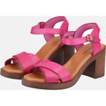 Hush Puppies Georgia Damen Sandalen Aus Rosa Leder
