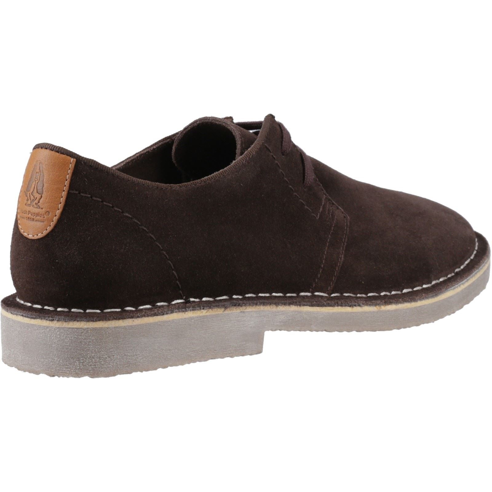 Hush Puppies Scout Herren-Wildlederschuhe In Schokoladenfarbe Mit Schnürung