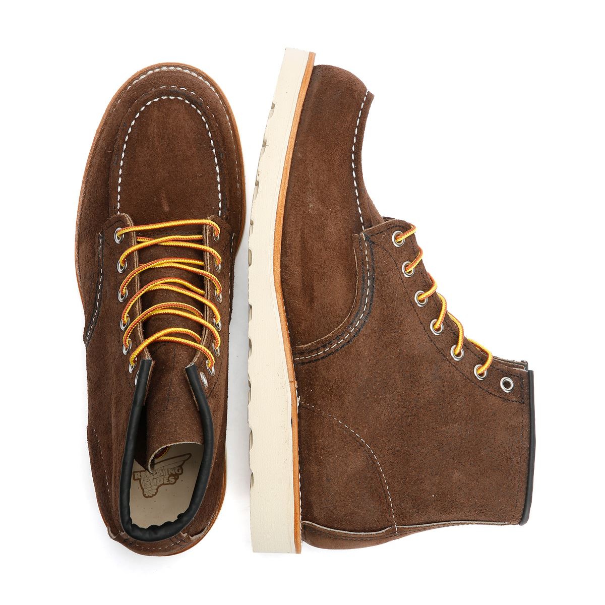 Red Wing 8836 6 Inch Moc Toe Wildleder Herren Braune Stiefel
