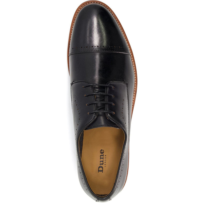 Dune Savion Leder-Herrenschuhe In Schwarz-Oxford-Stil