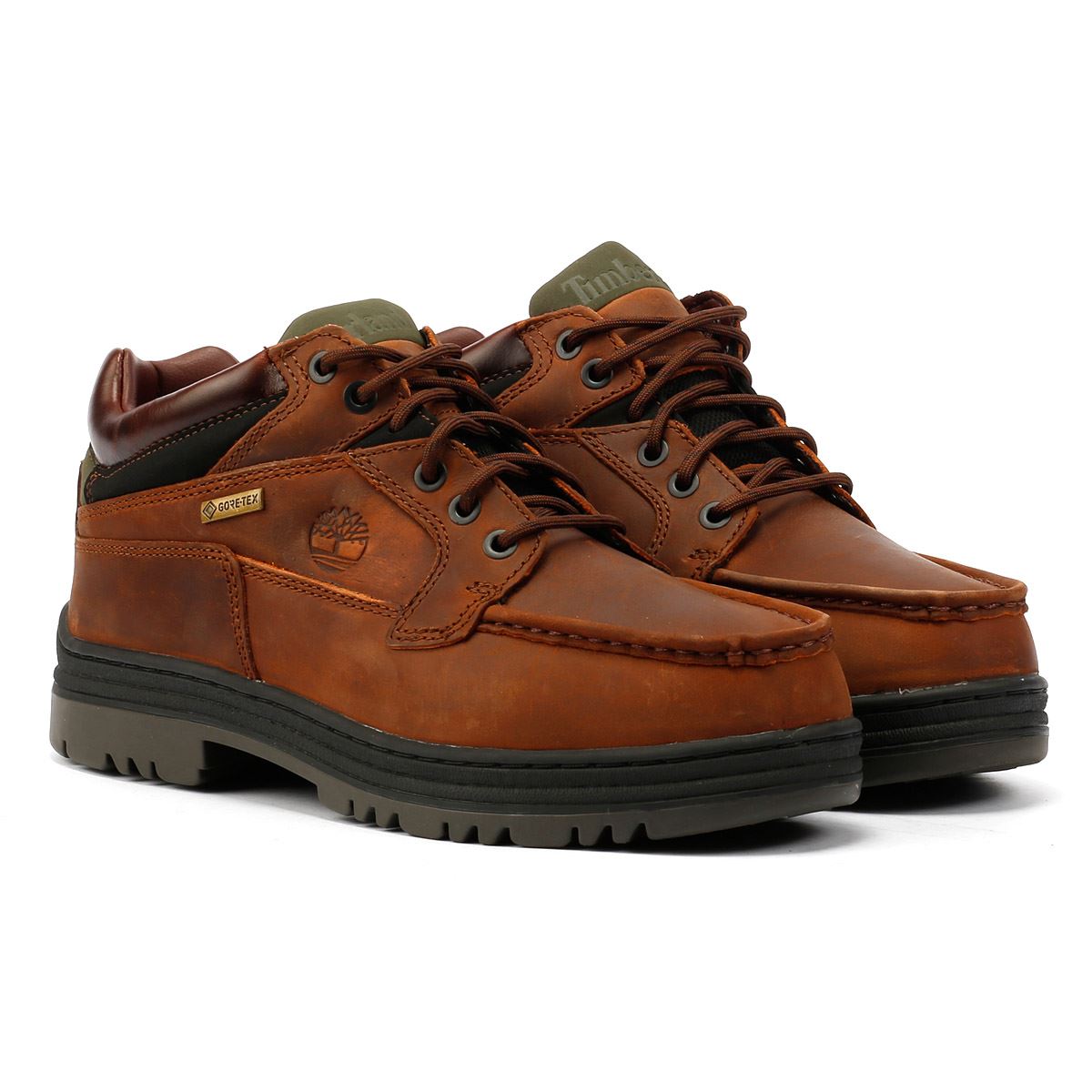 Timberland Heritage Low Lace Gore-Tex Braune Herrenstiefel Aus Leder