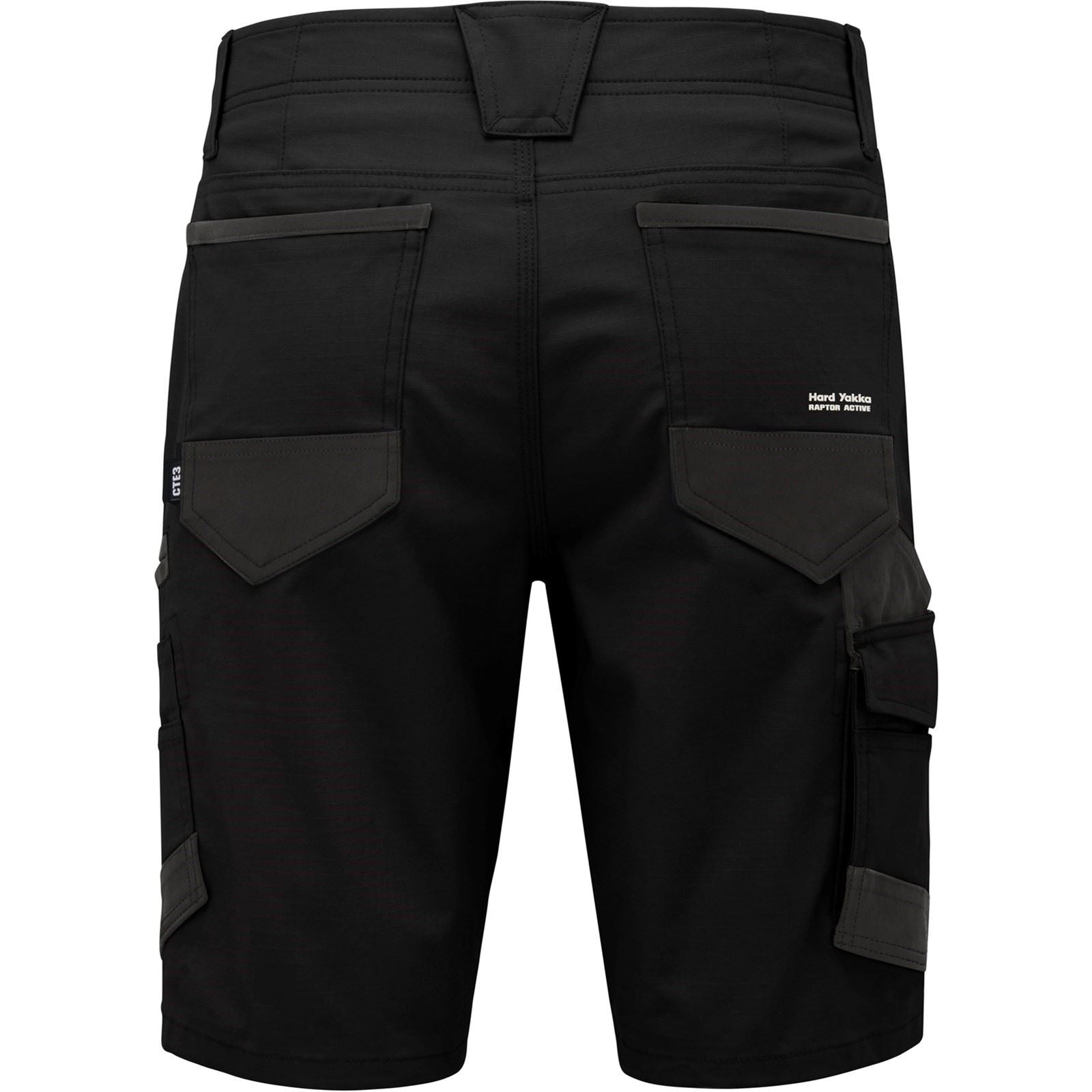 Hard Yakka Raptor Active Baumwoll Männer Schwarze Farbe Knie Lange Shorts